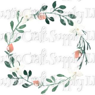 RCS Transfer 271 - Pink Floral Wreath 2