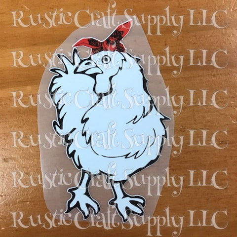 RCS Transfer 201 - Chicken with Red Printed Bandana