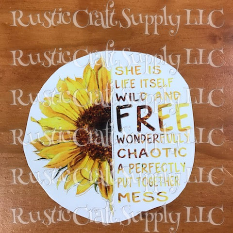RCS Transfer 220 - Wild & Free Sunflower