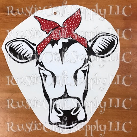 RCS Transfer 214 - Cow with Red & White Stars Bandana