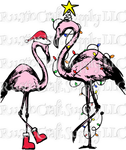 RCS Transfer 244 - Christmas Flamingos