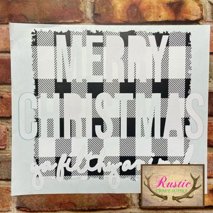 Screen Print Transfer - Merry Christmas Ya Filthy Animal - HIGH HEAT