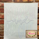 Screen Print Transfer - Merry and Bright