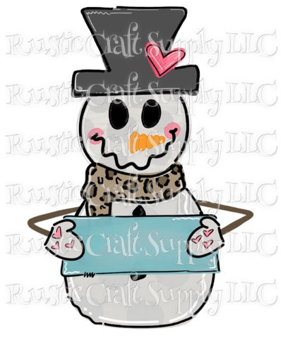 RCS Transfer 126 - Snowman with Sign