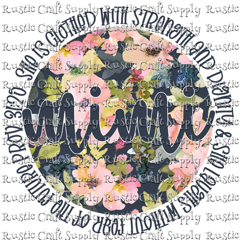 RCS Transfer 1113 - Mimi Floral Proverbs 31:25