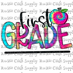 RCS Transfer 1629 - First Grade Tie Dye with Apple