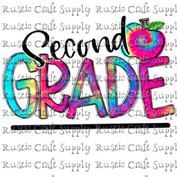 RCS Transfer 1630 - Second Grade Tie Dye with Apple