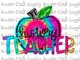 RCS Transfer 1636 - History Teacher Tie Dye Apple