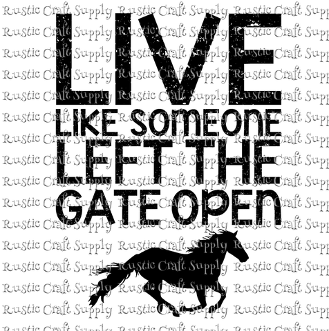 RCS Transfer 491 - Live Like Someone Left The Gate Open
