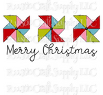 RCS Transfer 080 - Merry Christmas Pinwheel
