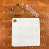 Sublimation Keychain Blanks - Double Sided