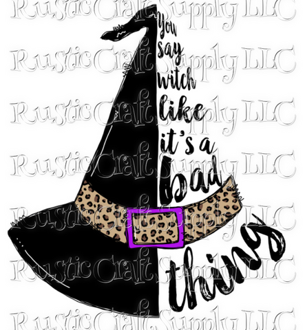 RCS Transfer 028 - Witch Hat Saying