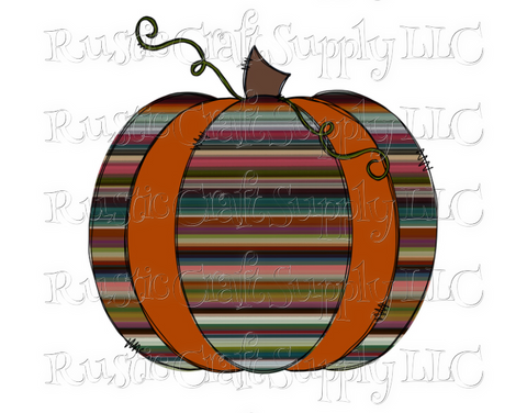 RCS Transfer 042 - Orange Serape Pumpkin