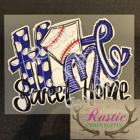 RCS Transfer 004 - Baseball Home Sweet Home - Blue